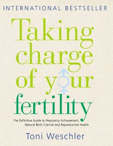 An image of the book 'Taking Charge of Your Fertility' showcased at the Holistic Gynaecology Clinic London. The book cover is prominently displayed, symbolizing the clinic's commitment to holistic women's health and empowering individuals to understand and take control of their reproductive and gynaecological well-being