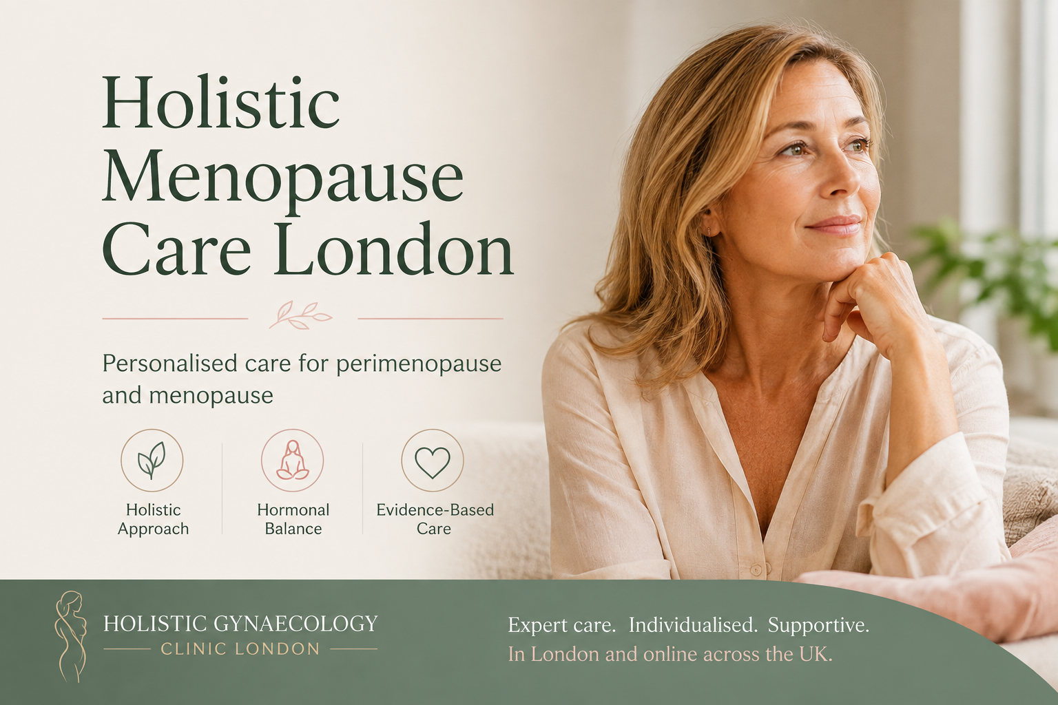 Holistic Menopause Care London – personalised menopause and perimenopause support at Holistic Gynaecology Clinic London