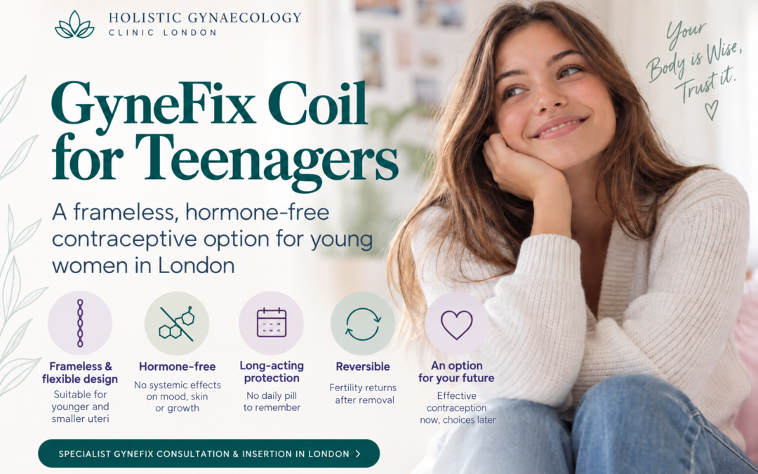 GyneFix coil for teenagers – frameless, hormone-free contraception for young women in London