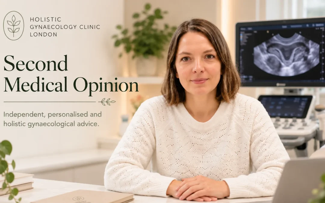 Dr Nele Dumpert at Holistic Gynaecology Clinic London offering second medical opinions for gynaecological diagnoses and treatments.